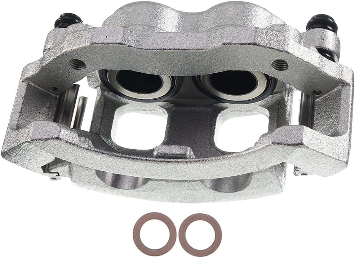 Disc Brake Caliper Assembly with Bracket Front Left Driver Side Pack of 2 T7715