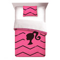 Pink Chevron Microfiber Twin Full Comforter Set E57120