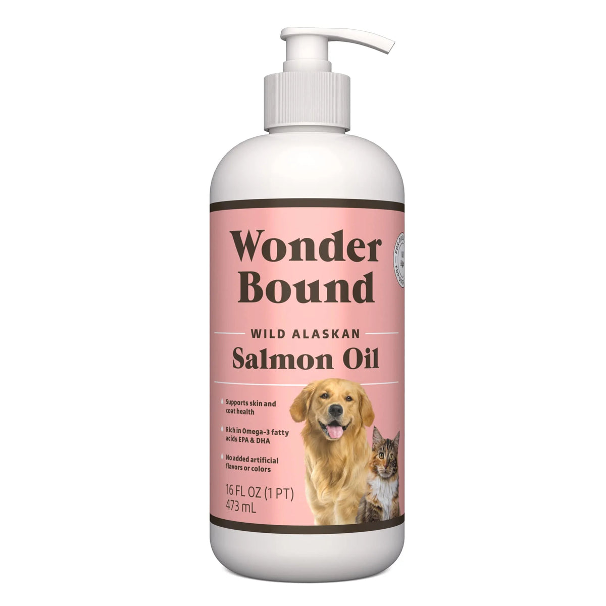 Wild Alaskan Salmon Oil for Dog, Cat, 16 fl oz F786444