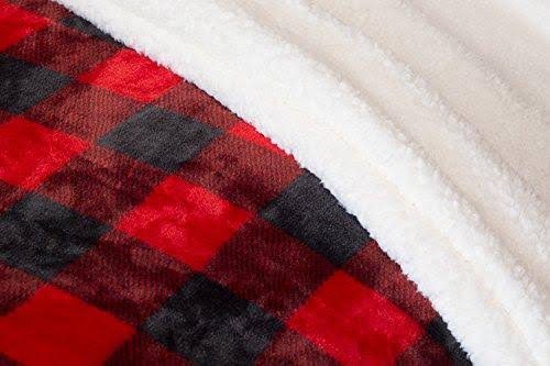 Twin Plush Plaid Bedding Set E52463