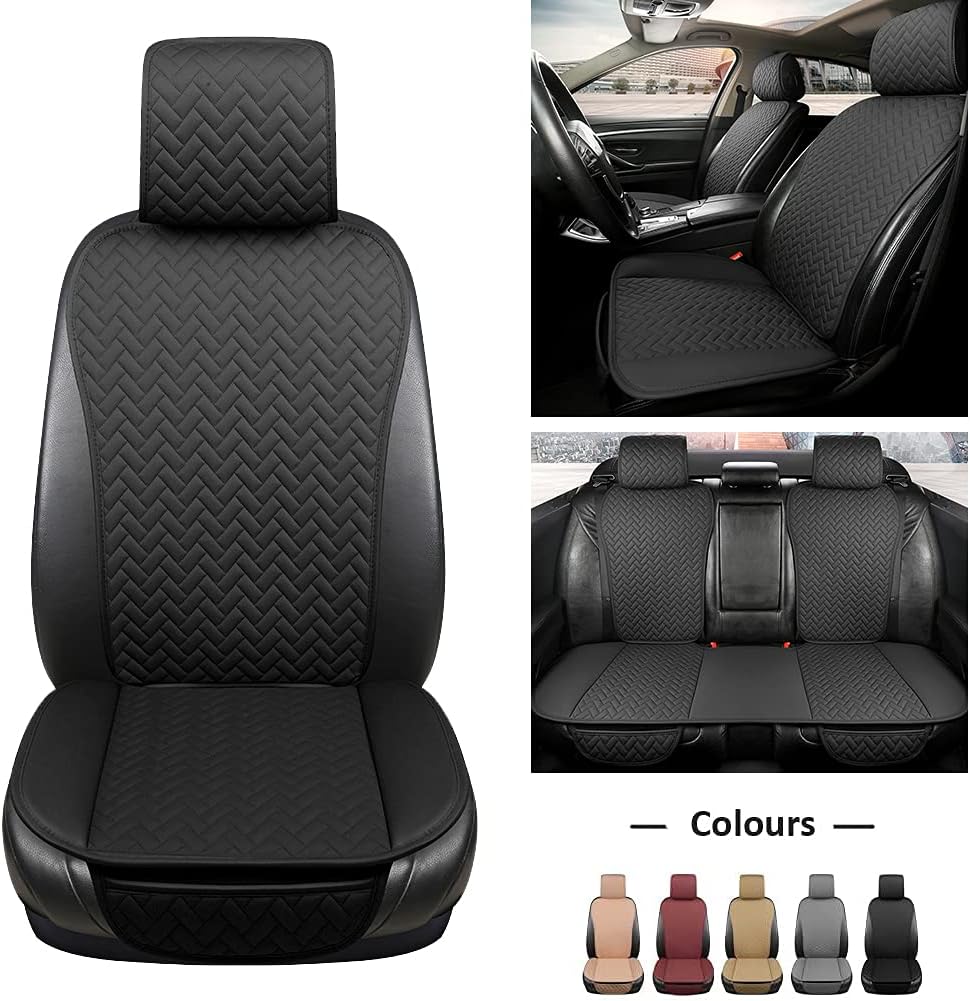 Black Pack of 2 Universal Car Seat Cover Protector X397301