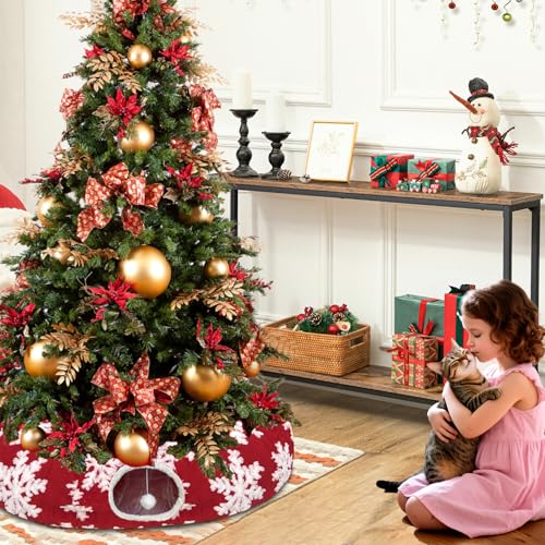 Christmas Snowflake Print Cat Tunnel R82915