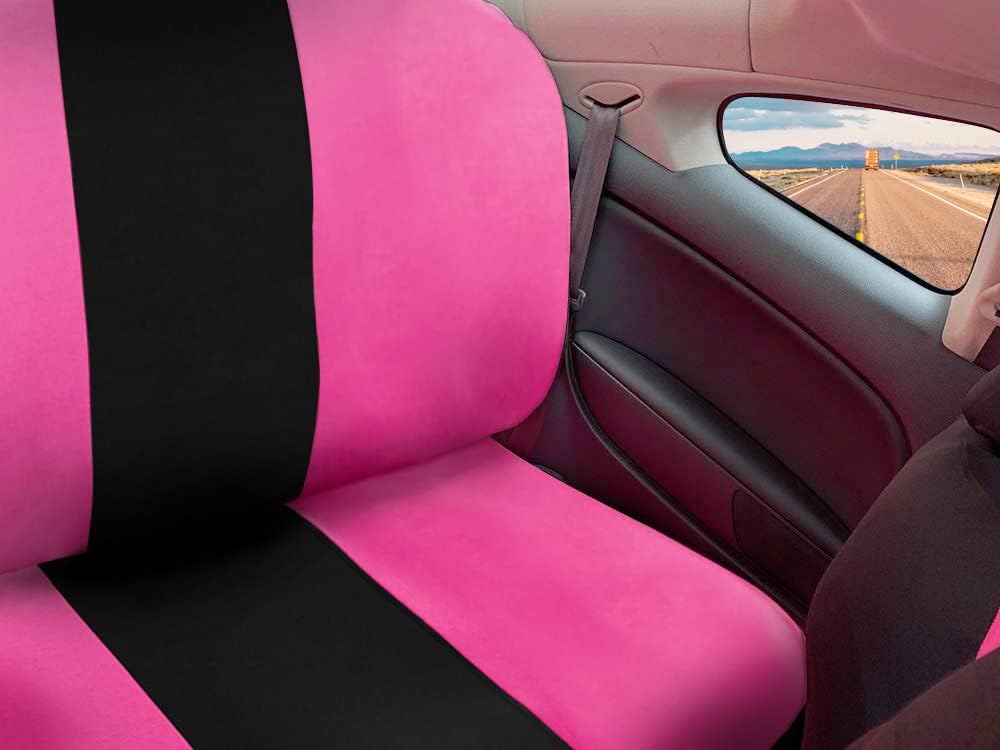 Pink Black 9pc Seat Covers M88753