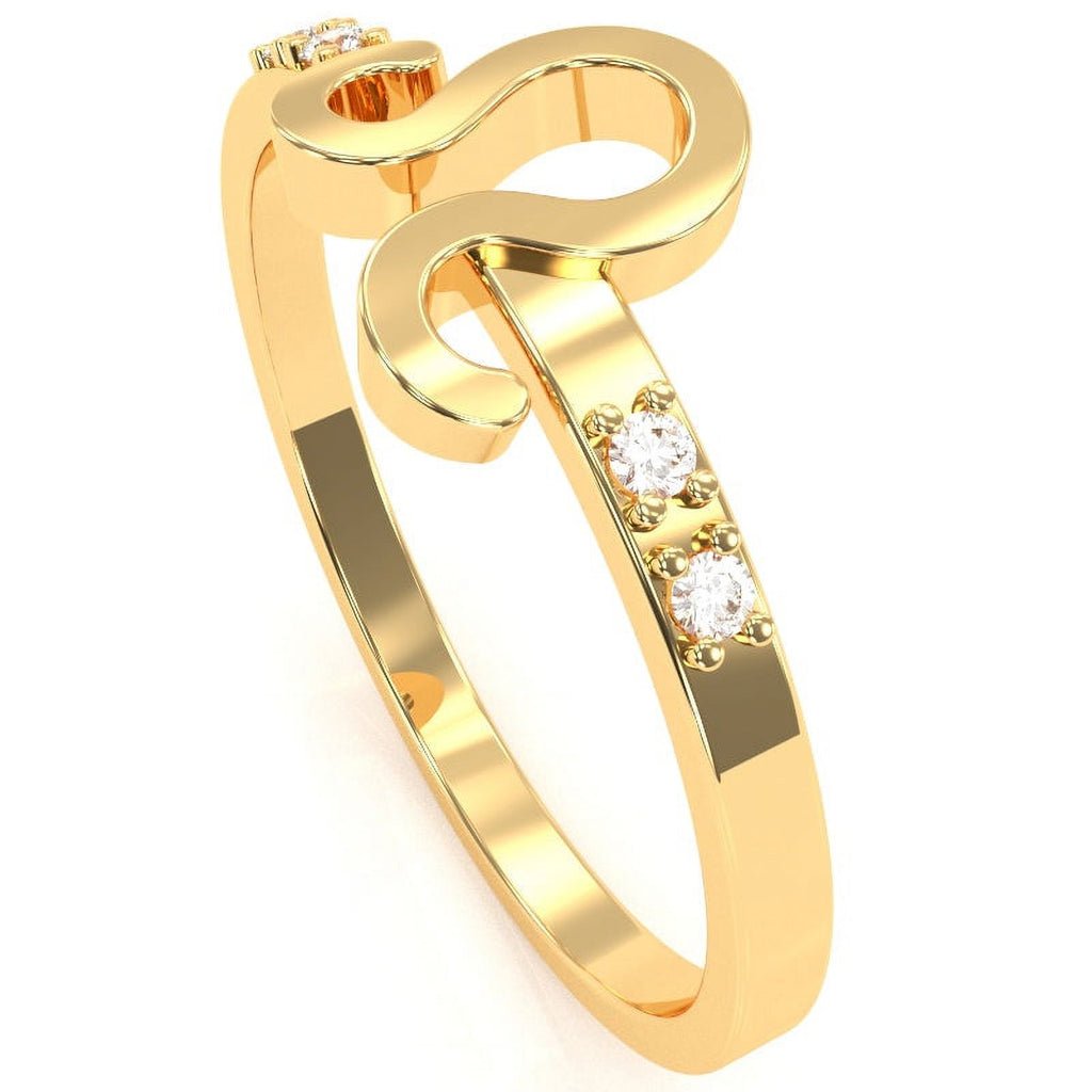 14k Yellow Gold Diamond Ring E7108