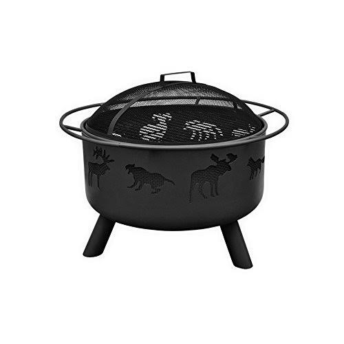 Black Wildlife Fire Pit J24523