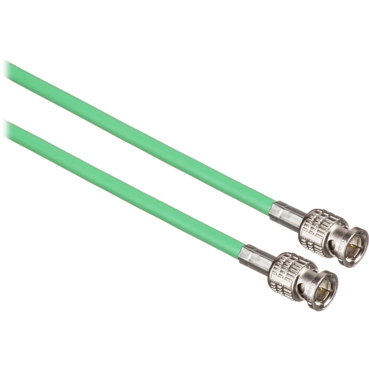 50 L-3CFW RG59 HD-SDI Coaxial Cable with Male BNCs (Green) K5609