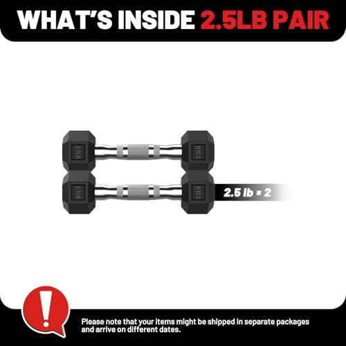 2.5-125lb Rubber Encased Dumbbell Set A854846