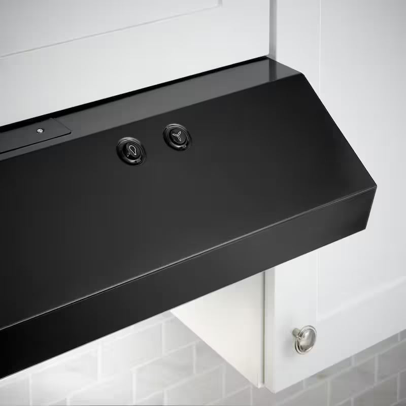 30 in. 240 CFM Convertible Under Cabinet Range Hood in Black P9529