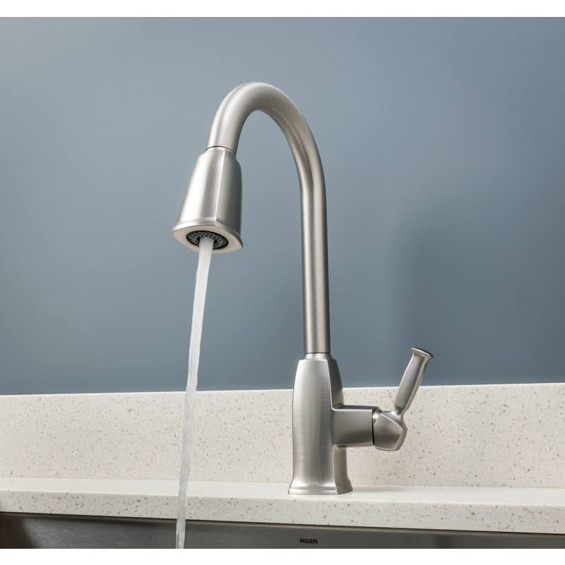 One Handle Stainless Steel Pulldown Kitchen Faucet G50258