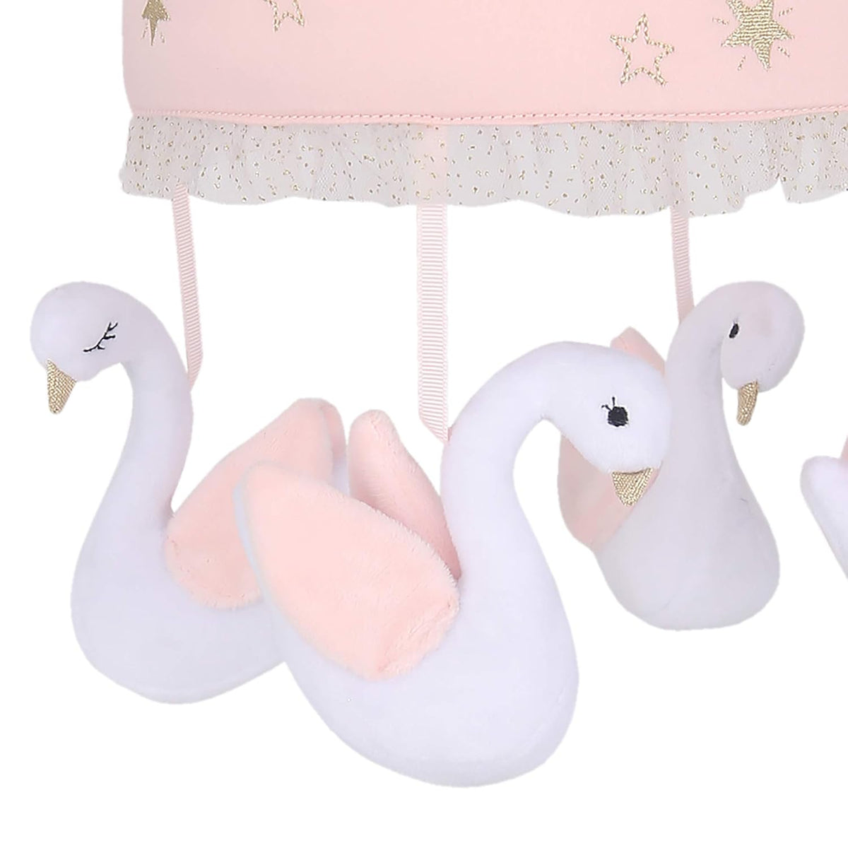 Pink/White Musical Baby Crib Mobile H56003