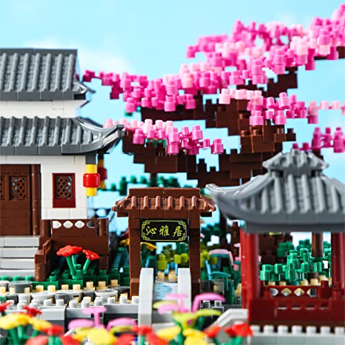 Cherry Blossom Tree Building Set with Lights 3320 Pcs H8742