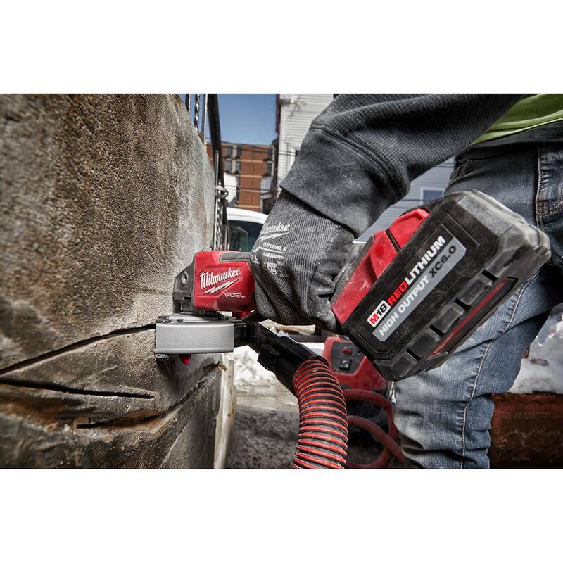 18-Volt Lithium-Ion Brushless Cordless 4-1/2 in./5 in. Grinder with Starter Kit E128