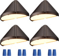 Pack of 4 LED Low Voltage Deck Lights, 4000K Cool White, Aluminum Housing H753
