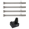 4 BBQ Gas Grill Tube Burner & 1 4-Outlet Spark Generator Ignitor Replacement Parts O5628