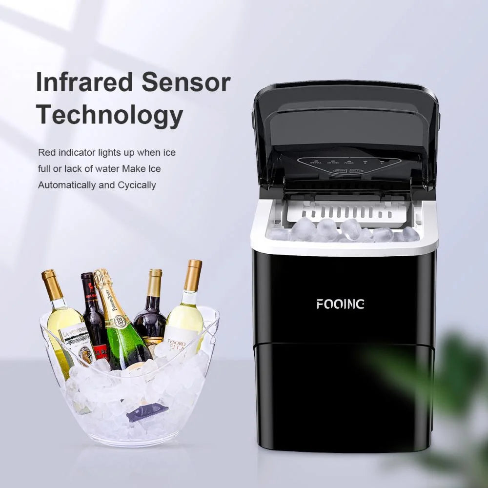 Black Portable Ice Maker Machine U774