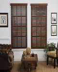 Faux Wood Venetian Blind, 57.5x22 x 72x22, Dark Oak H441