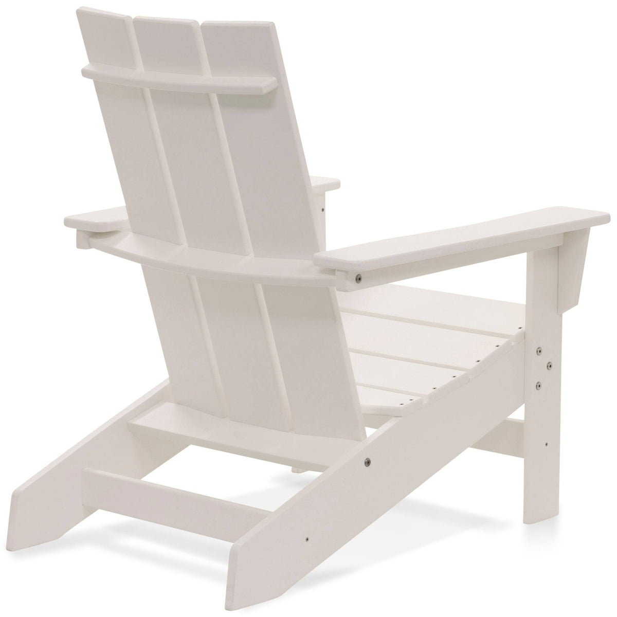 White Recycled Plastic Adirondack Chair K4994