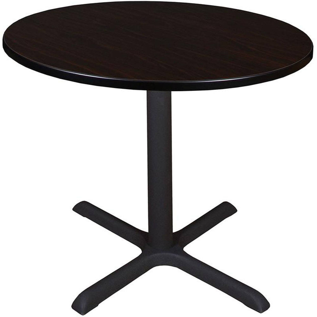 Mocha Walnut Round 42 in. Breakroom Table T15707