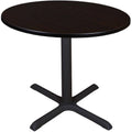 Mocha Walnut Round 42 in. Breakroom Table T15707