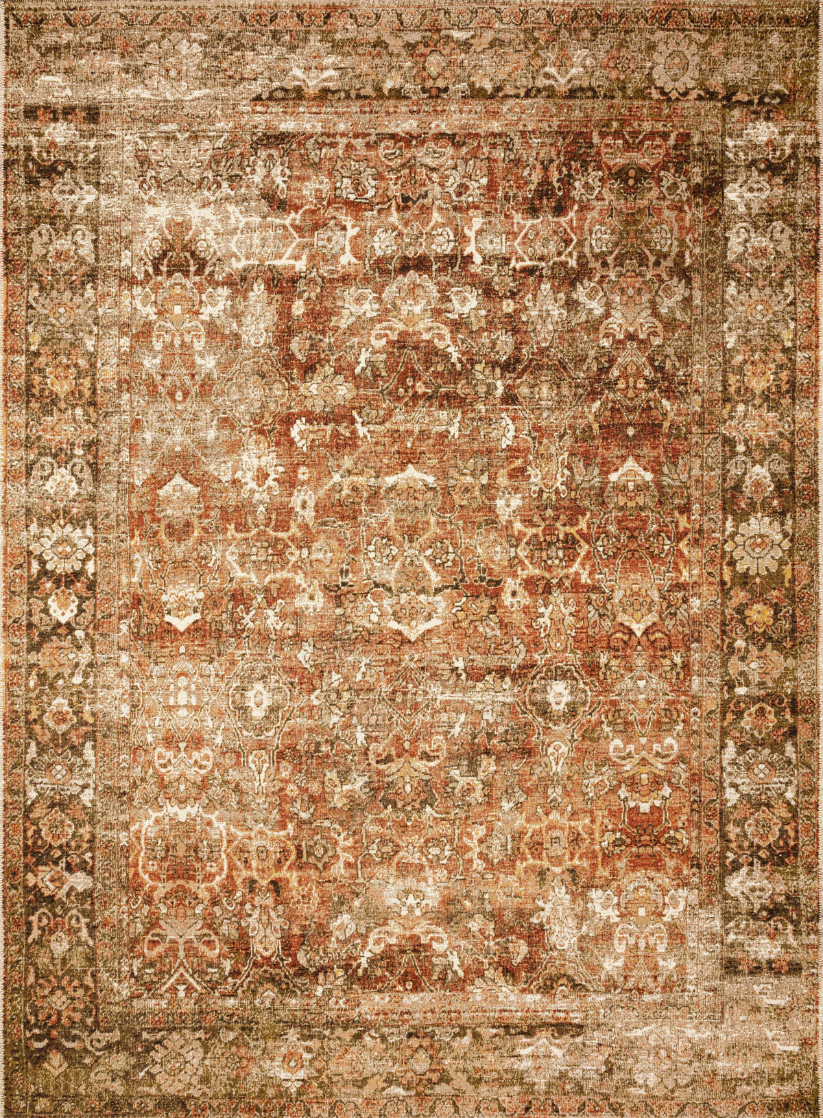 Rust Tobacco 10'6 x 13'9 Rug O9414