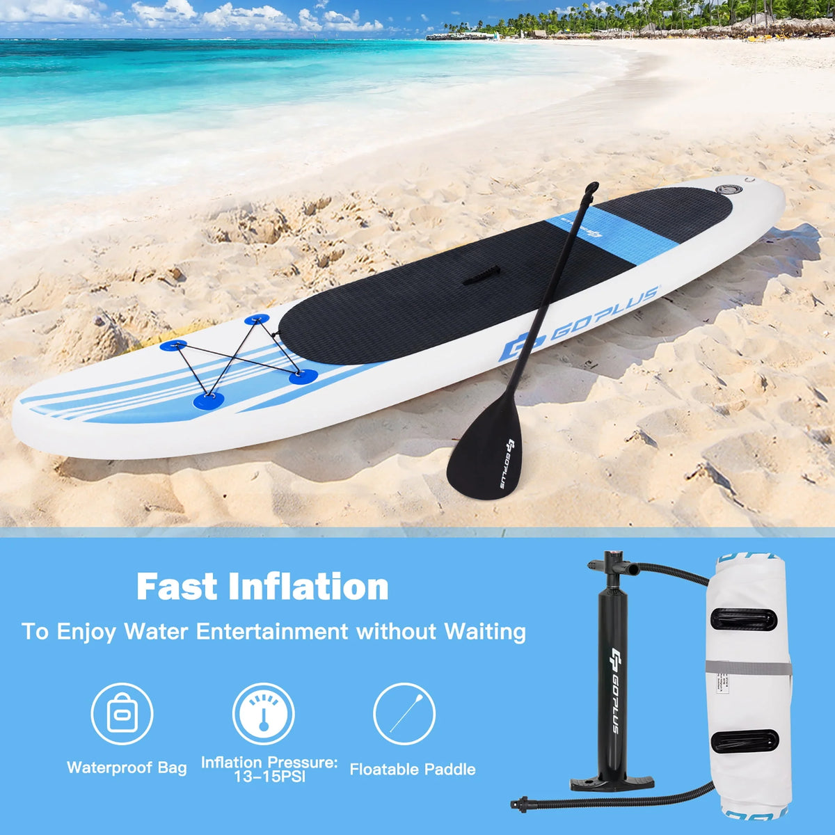 10' Inflatable Stand Up Paddle Board Q3103