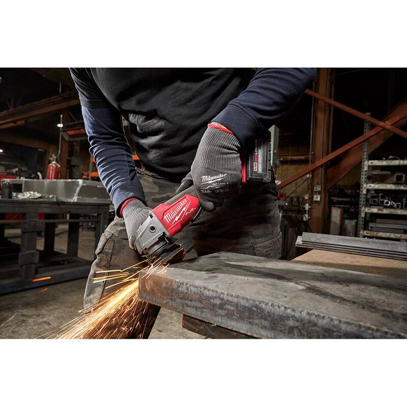 18-Volt Lithium-Ion Brushless Cordless 4-1/2 in./5 in. Grinder with Starter Kit E128