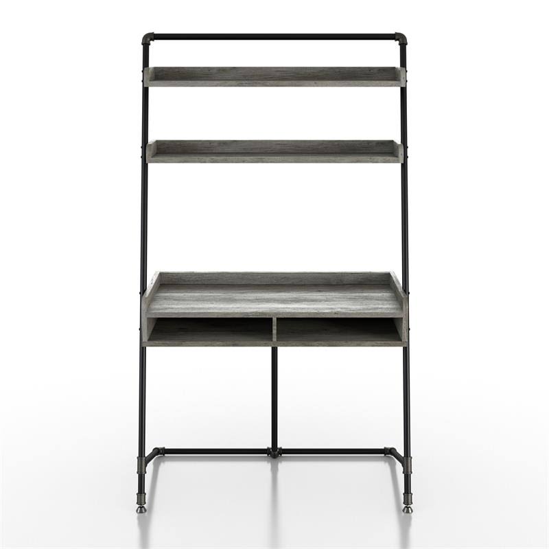 Gray Oak Wood Writing Desk S7768
