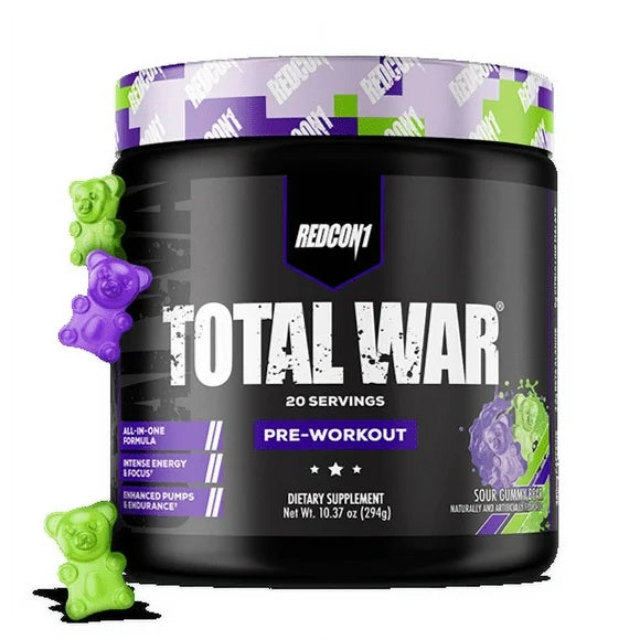 Pre Workout Powder Sour Gummy Bear 20 Servings B735