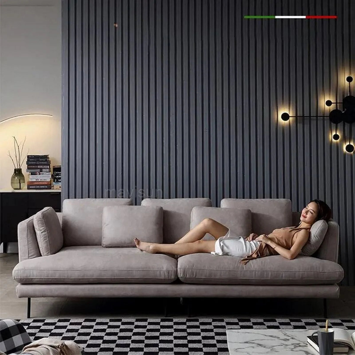 Reclining Fabric Sofa Bed Set O262
