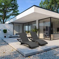 Black Long Single Chaise P284