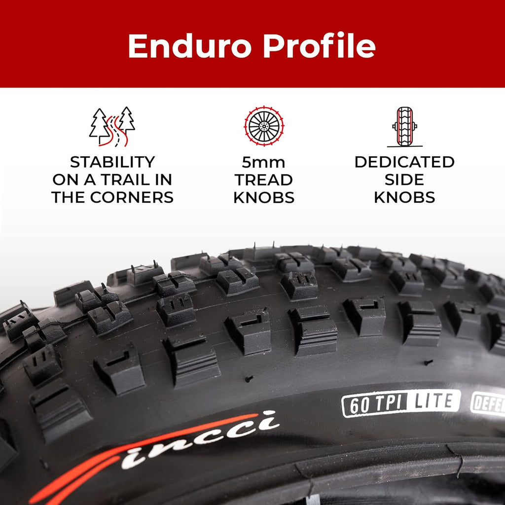 Pair 27.5 x 2.35 Inch 60 TPI Foldable All Mountain Enduro Tires with Nylon Protection T669