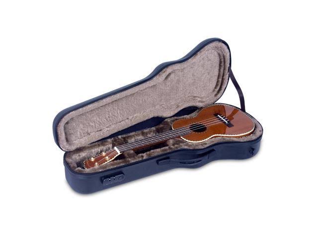 Zippered Hardshell Tenor Ukulele Case with Password Lock-Black D15252