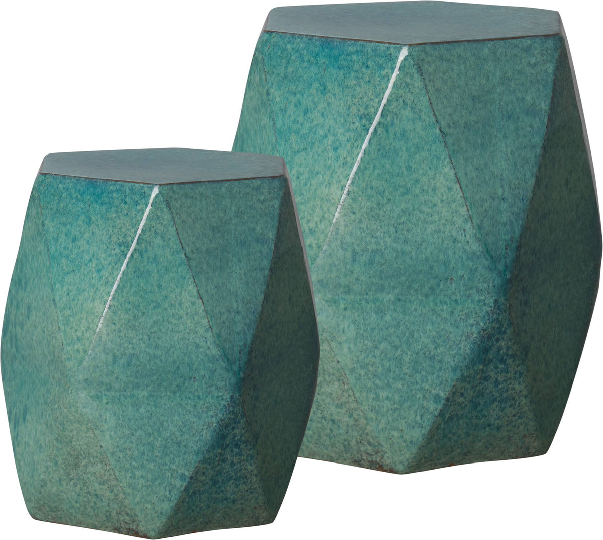 Teal Garden Stool K88318