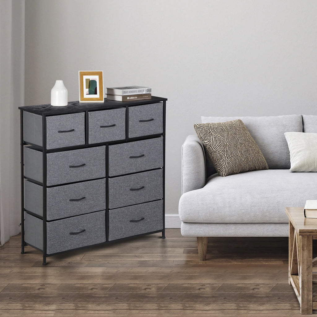 9 Drawer Fabric Storage Dresser K12648