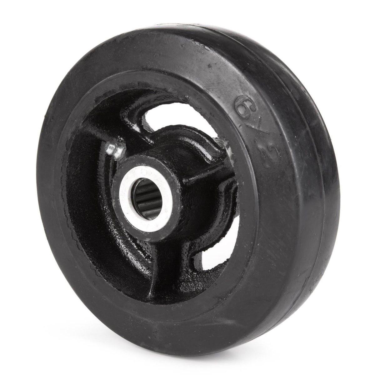 Cast Hub Moldon Rubber Wheel F8052