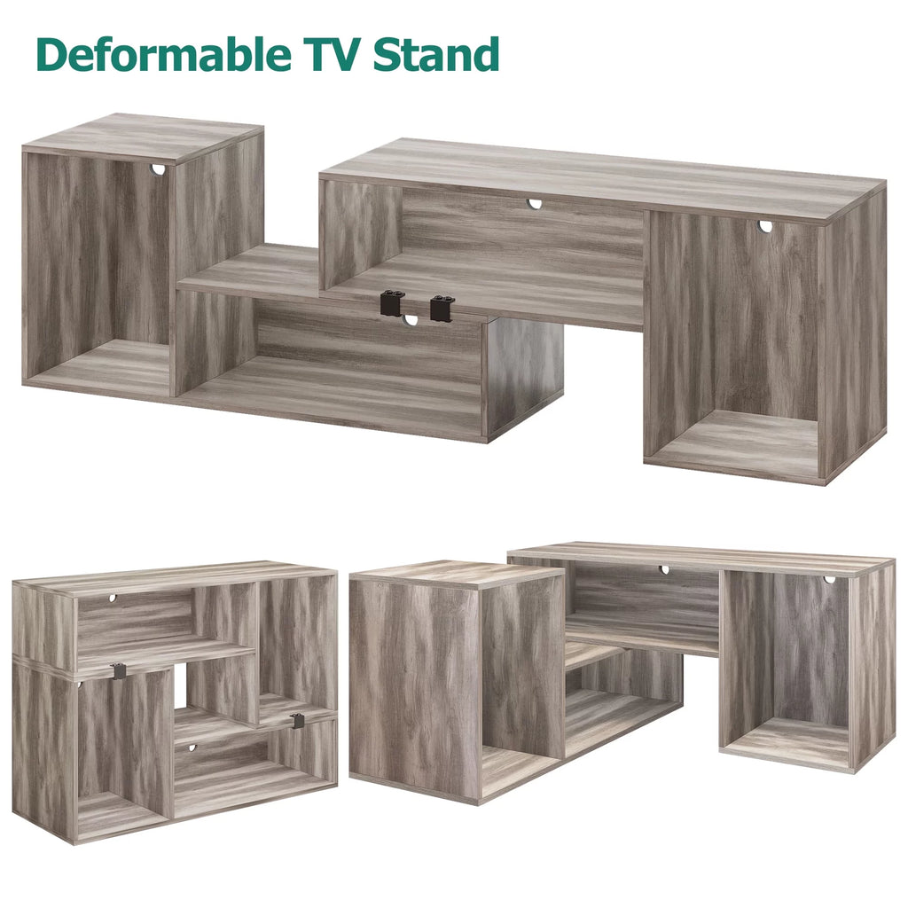 Oak TV Stand for 45 - 75 inch TVs H4381