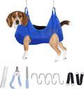 Pet Grooming Hammock, Blue O798460