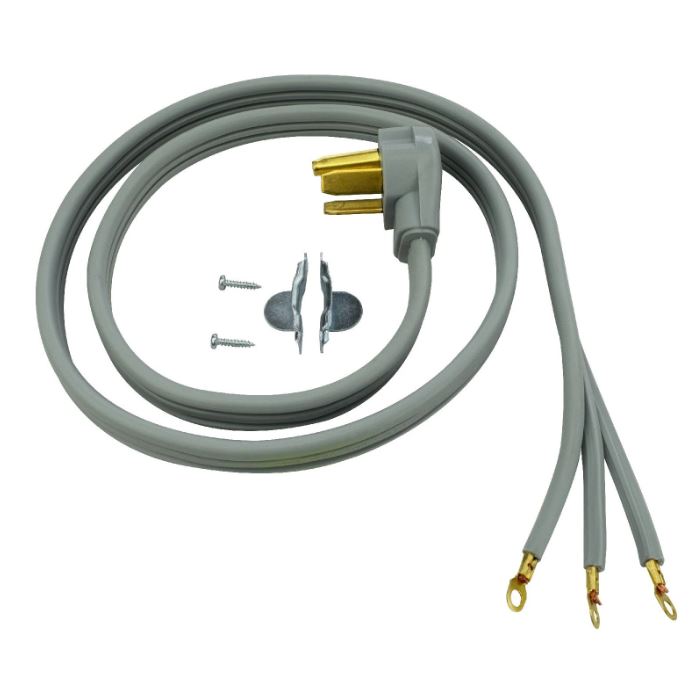 4 Feet 10/3 30 Amp 3-Wire Dryer Cord (4 Pack) F914