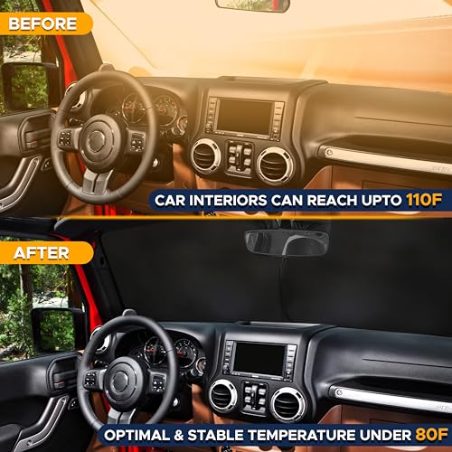 Car Windshield Sun Shade Medium 64x32 B90875