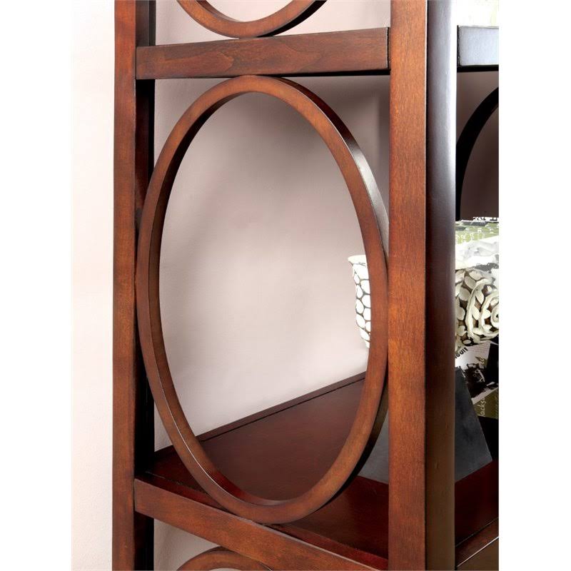 Cherry Circular Accent Pier Cabinet L145070