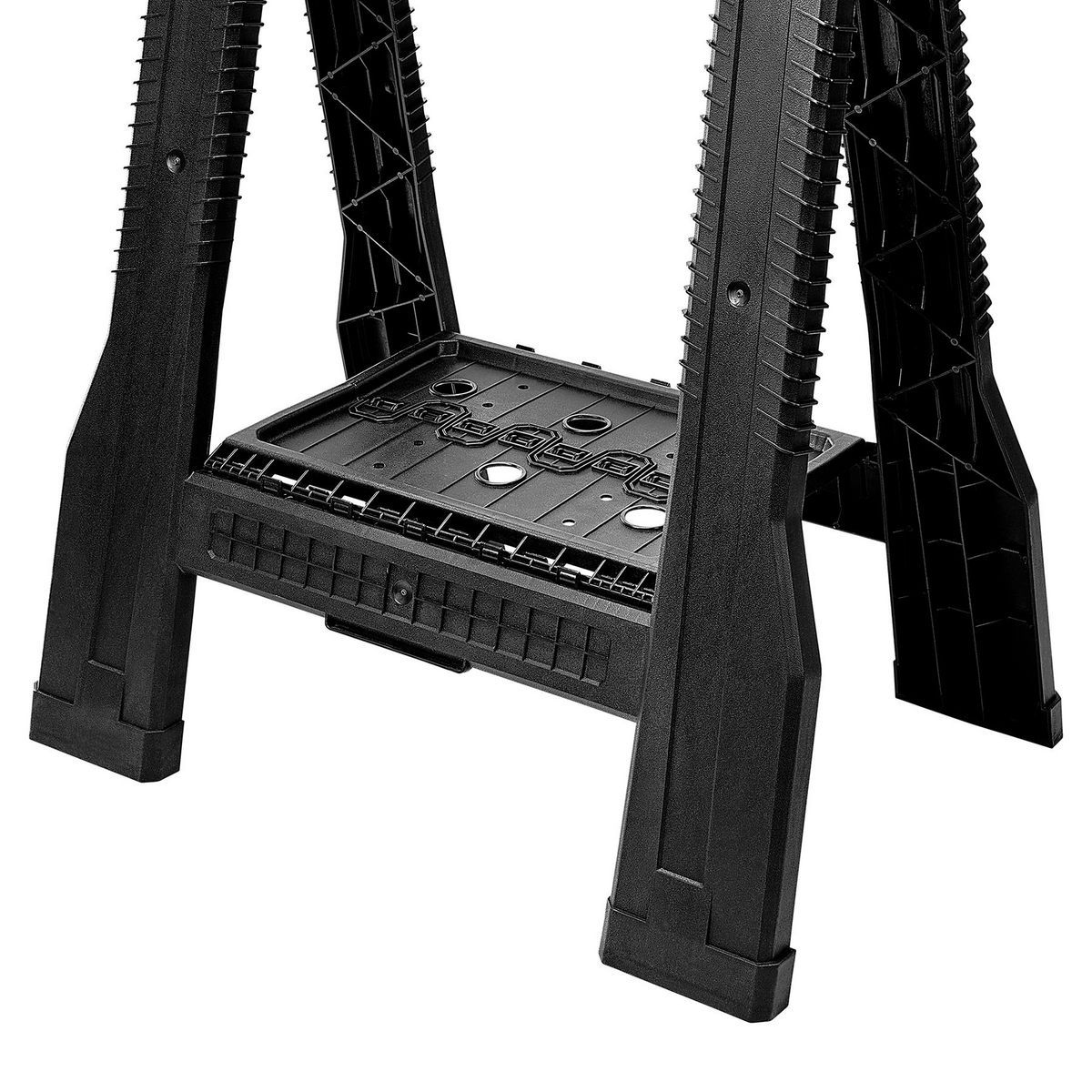 32 in. Polypropylene Folding Sawhorse, 500 lb. Capacity D236855