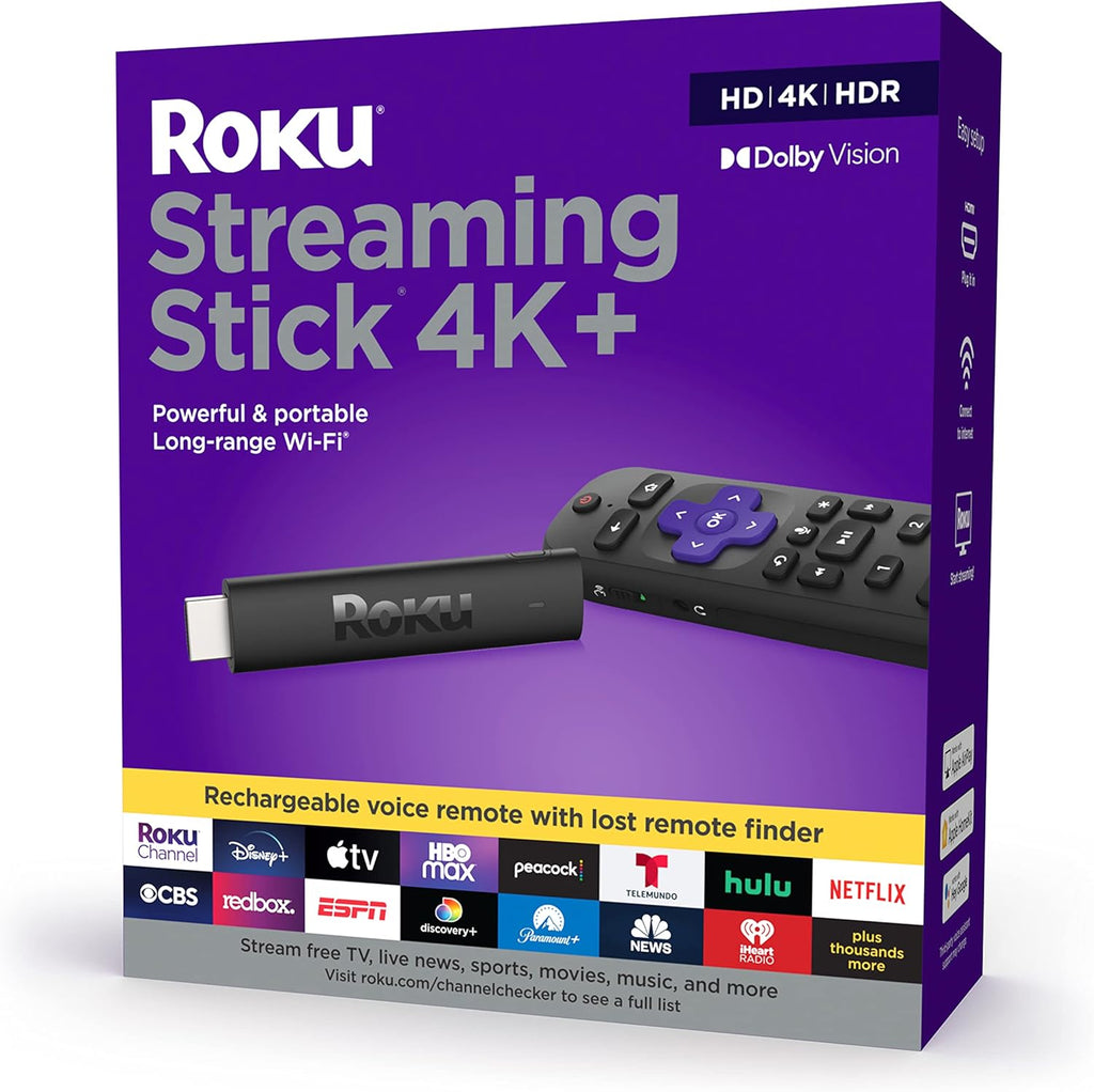 4K/HDR/Dolby Vision Streaming Device with Voice Remote, Black Pack of 2 N11620