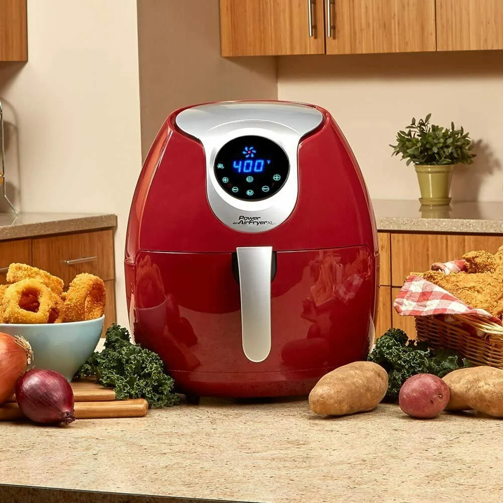 5.3 QT Digital Electric Air Fryer Oven Red Y229