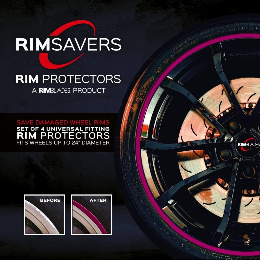 Yellow Set of 4 Wheel Rim Protectors Z54748