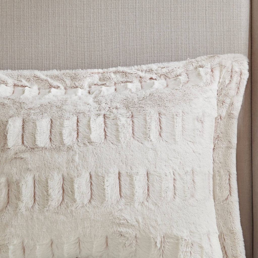 King/Cal King Long Fur Comforter Mini Set G1795