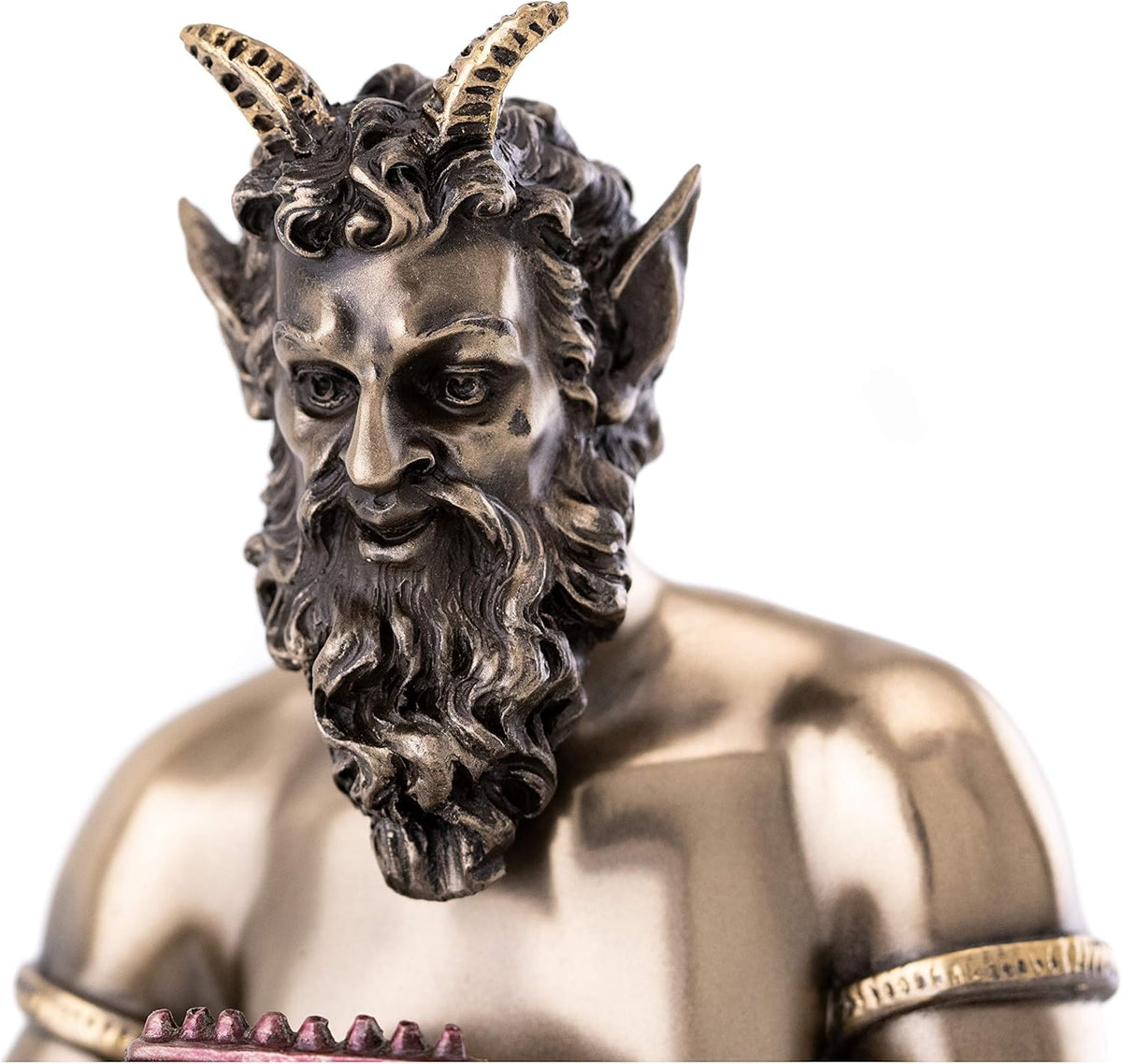 Pan the Faun Statue, 9.5-Inch Cold Cast Bronze Figurine S4491