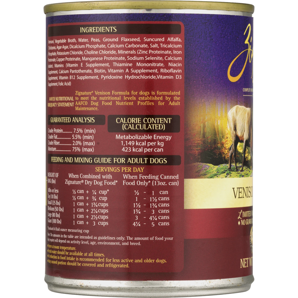 Venison Formula Wet Dog Food 13 Oz V4573