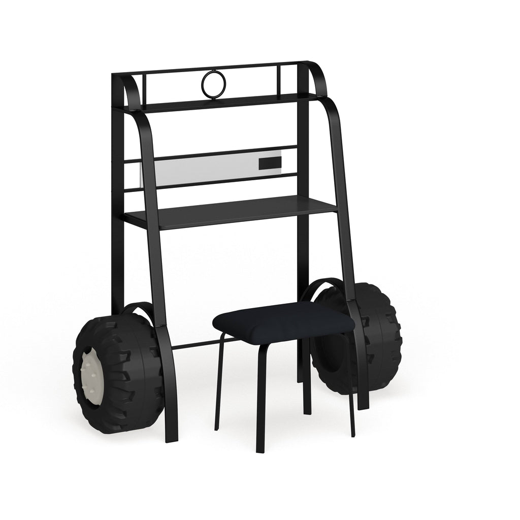 Black 2 Piece Racing Writing Desk Set T5350