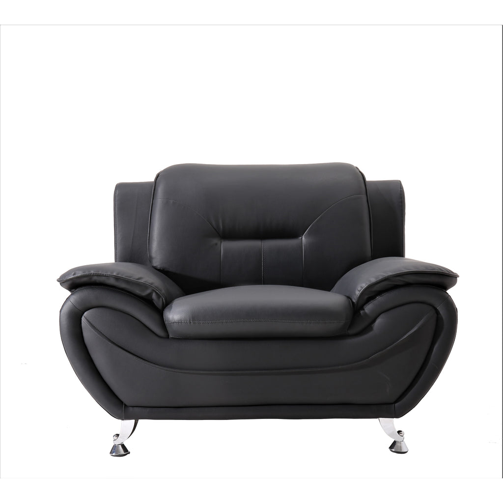 Faux Leather Club Chair Cream White D614427