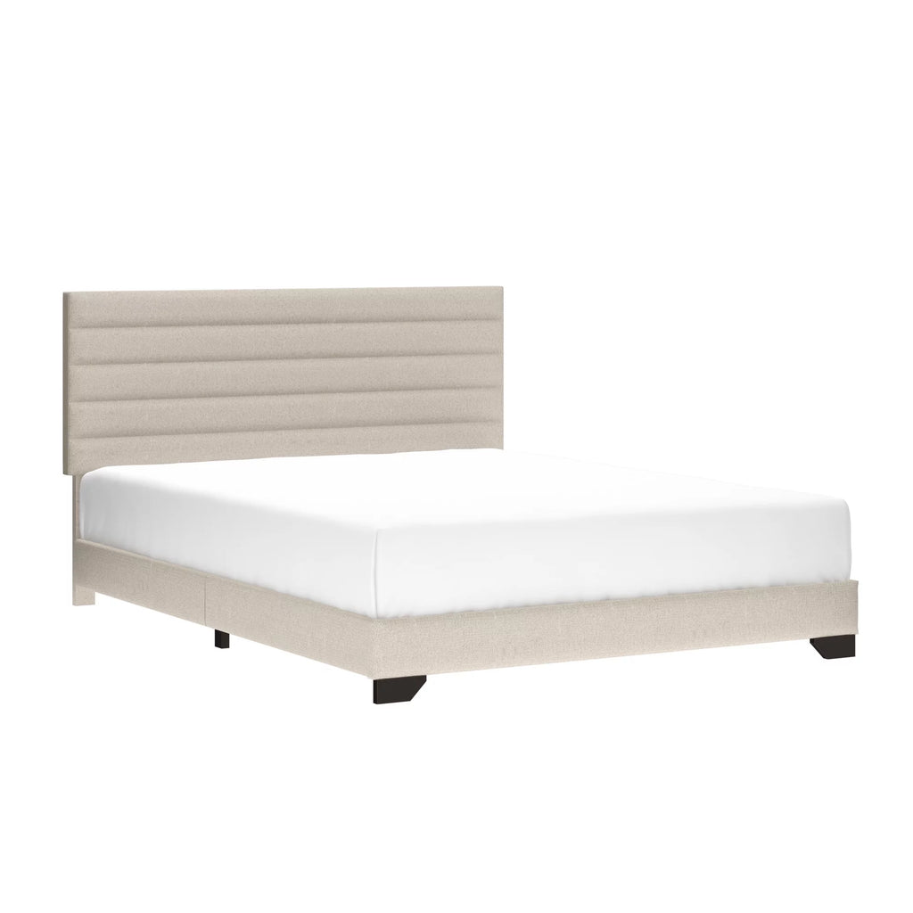 Queen Tufted Platform Bed Y173